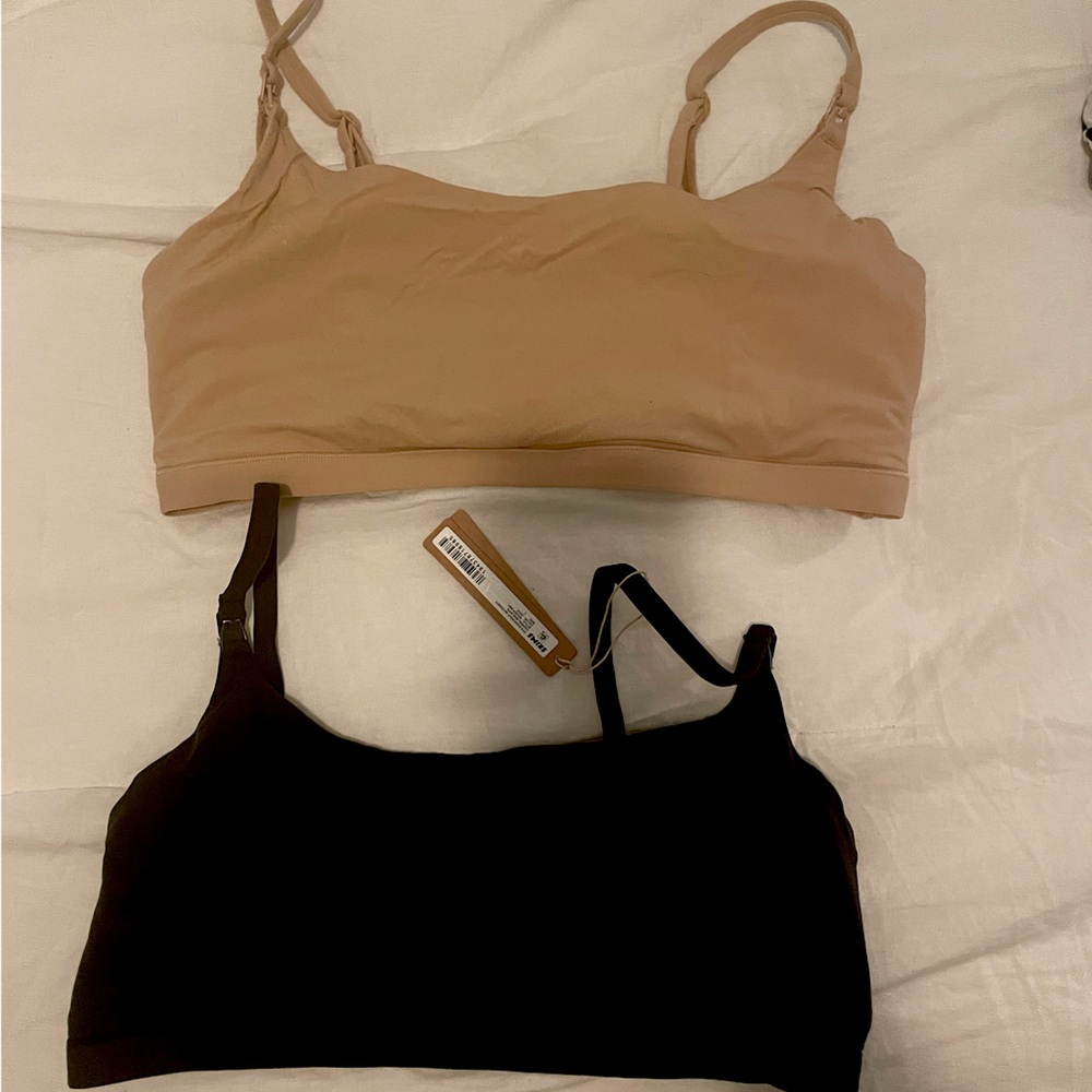 Skims maternity pumping scoop bralette L
